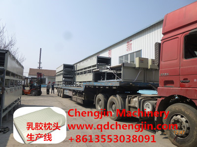 時下比較流行的乳膠枕頭生產(chǎn)線