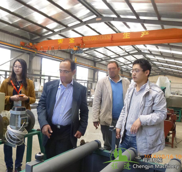 歡迎土耳其客戶考察乳膠機械