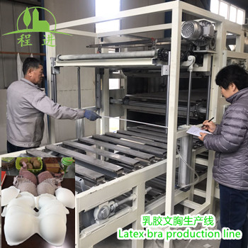 ?天然乳膠內(nèi)衣（文胸）生產(chǎn)線整裝試運行